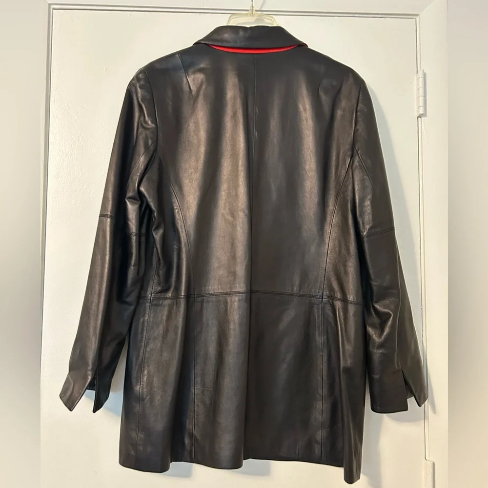Worth Collection Vintage Black Leather Jacket - Picture 5 of 5